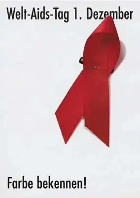 1997
Welt-Aids-Tag 1. Dezember 1997 - "Farbe bekennen"