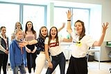 Tourauftakt der "Voll Power-Schultour" an der KGS Hemmingen, 
Niedersachsen, April 2018