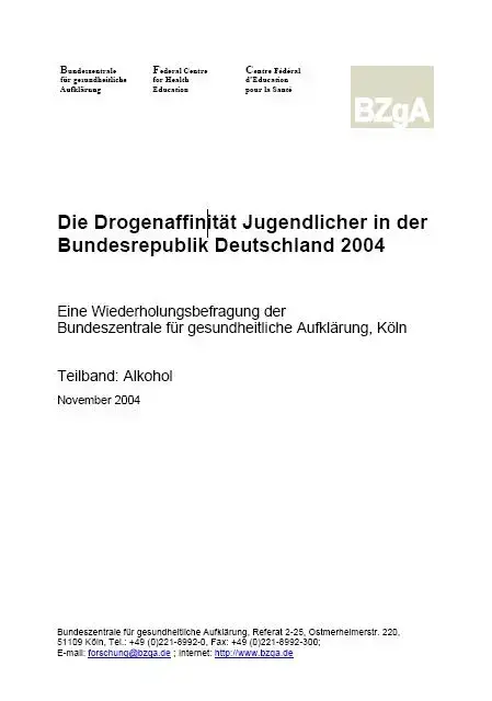 drogen_af_alkohol-2004-l.JPG Titelbild "Die Drogenaffinität Jugendlicher in der Bundesrepublik Deutschland 2004"