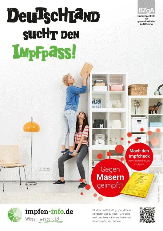 Plakate zur Kampagne \"Deutschland sucht den Impfpass\" 2015 Plakate zur Kampagne "Deutschland sucht den Impfpass" 2015