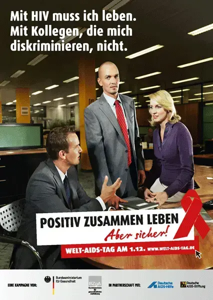 Welt-Aids-Tag 2010 "Positiv zusammen leben - Aber sicher!"