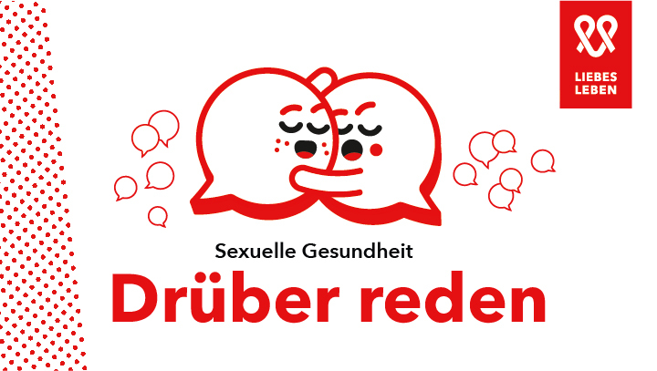 Illustration des Mottos 'Drüber reden'